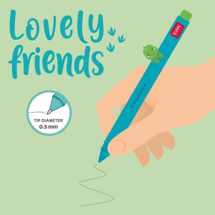Legami Lovely Friends Gelpen Dino (CPP0007) - SPADT - speelgoed met advies