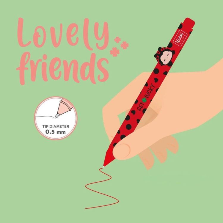 Legami Lovely Friends Gelpen met Ladybug (CPP0027) - SPADT - speelgoed met advies