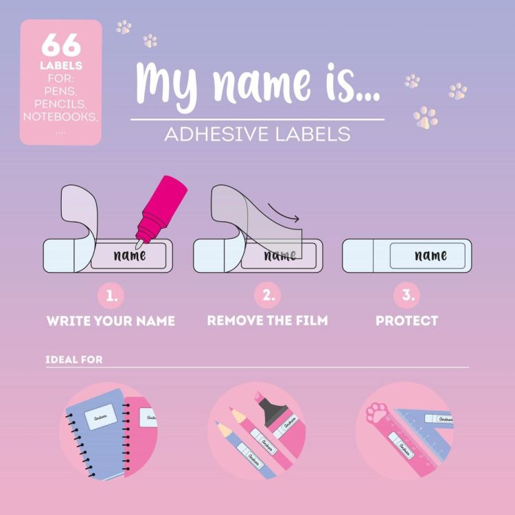 Legami Naamlabels Kitty My Name is (STK0001) - SPADT - speelgoed met advies