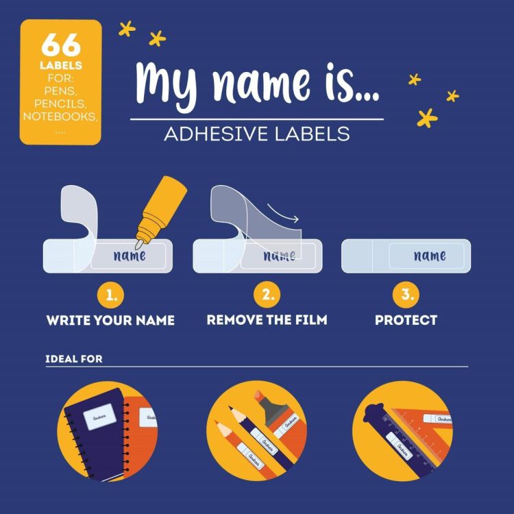 Legami Naamlabels Space My Name is (STK0003) - SPADT - speelgoed met advies