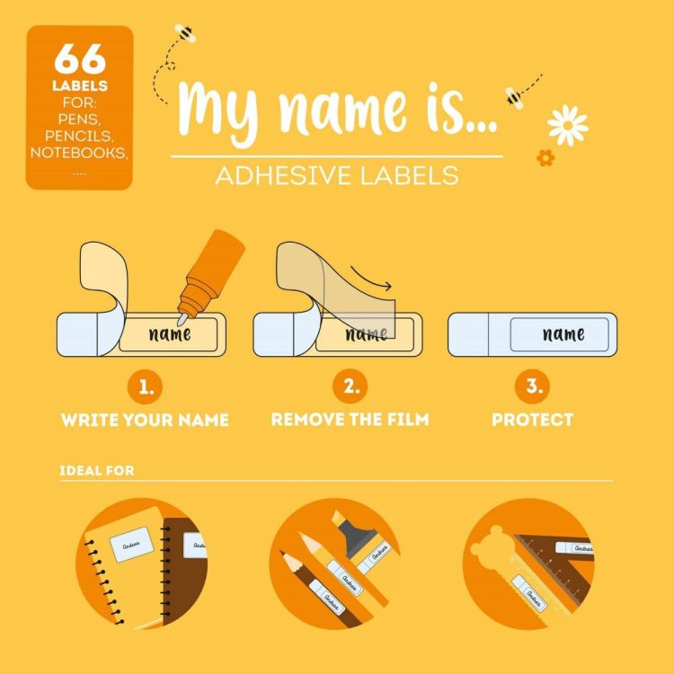 Legami Naamlabels Teddy Bear My Name is (STK0002) - SPADT - speelgoed met advies