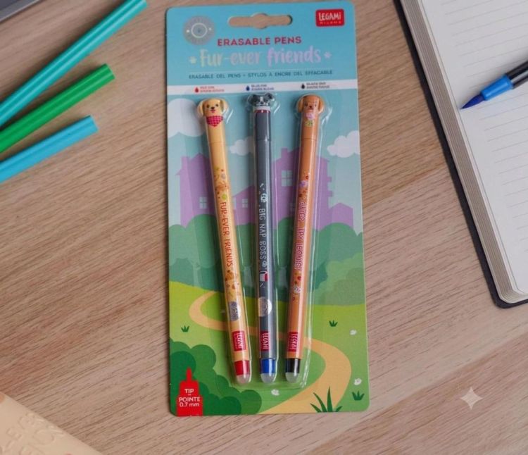 Legami Set Fur-Ever Friends Erasable Pens Dogs (EPSET0017) - SPADT - speelgoed met advies
