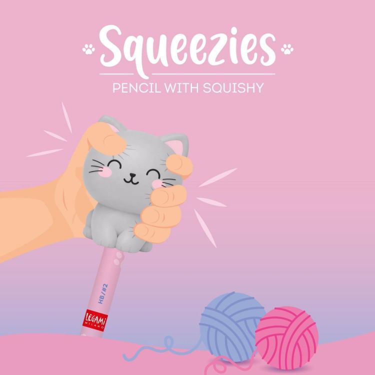 Legami Squishy Potlood Kitty (PSQ0002) - SPADT - speelgoed met advies