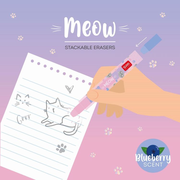 Legami Stapelbare Gommen Kitty (STEP0001) - SPADT - speelgoed met advies