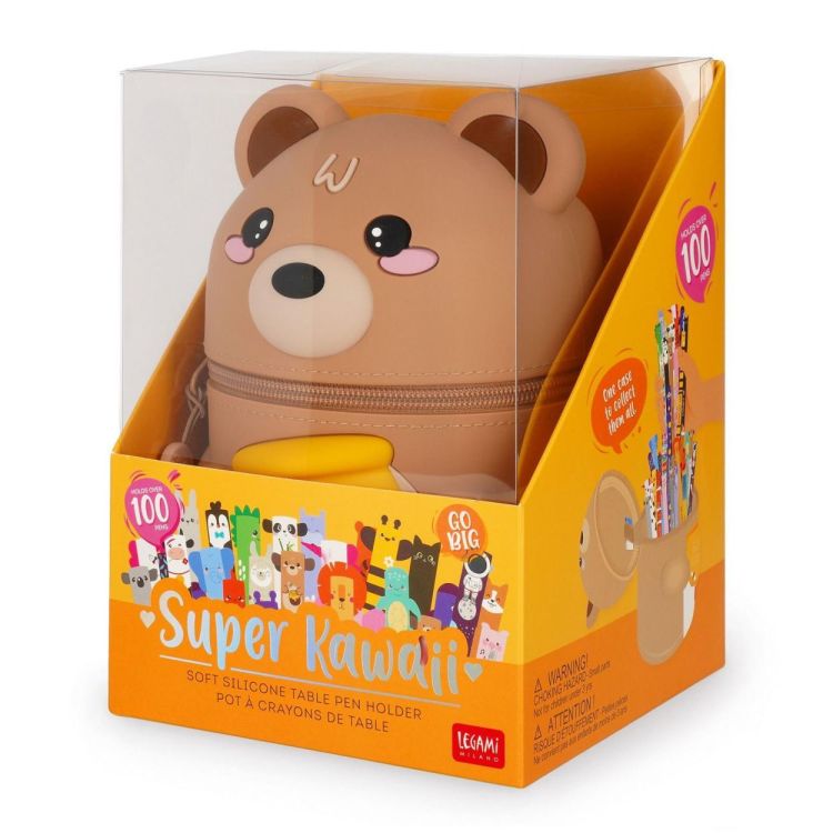 Legami Super Kawai 2in1 Pencil Case Teddy Bear (SKA0002) - SPADT - speelgoed met advies