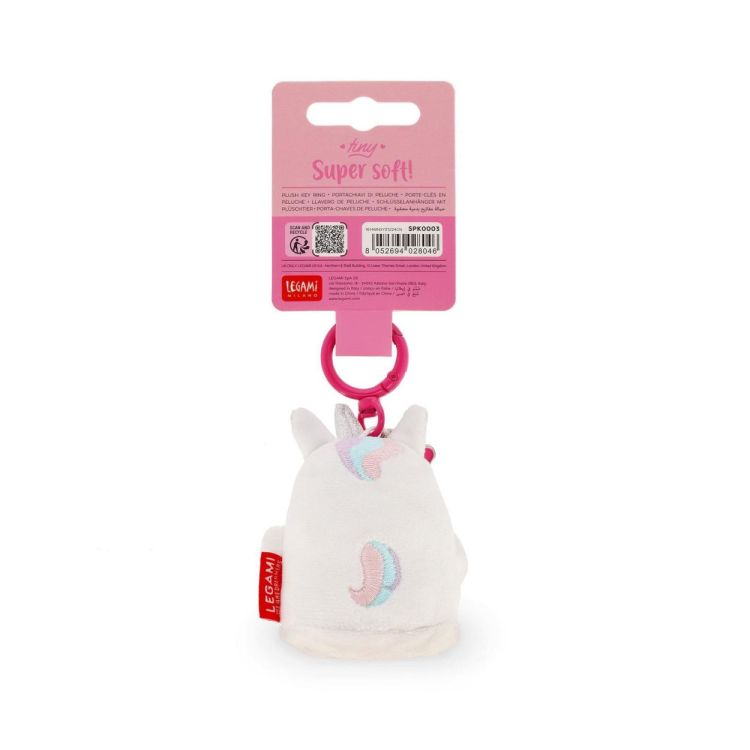 Legami Super Soft Sleutelhanger Unicorn (SPK0003) - SPADT - speelgoed met advies