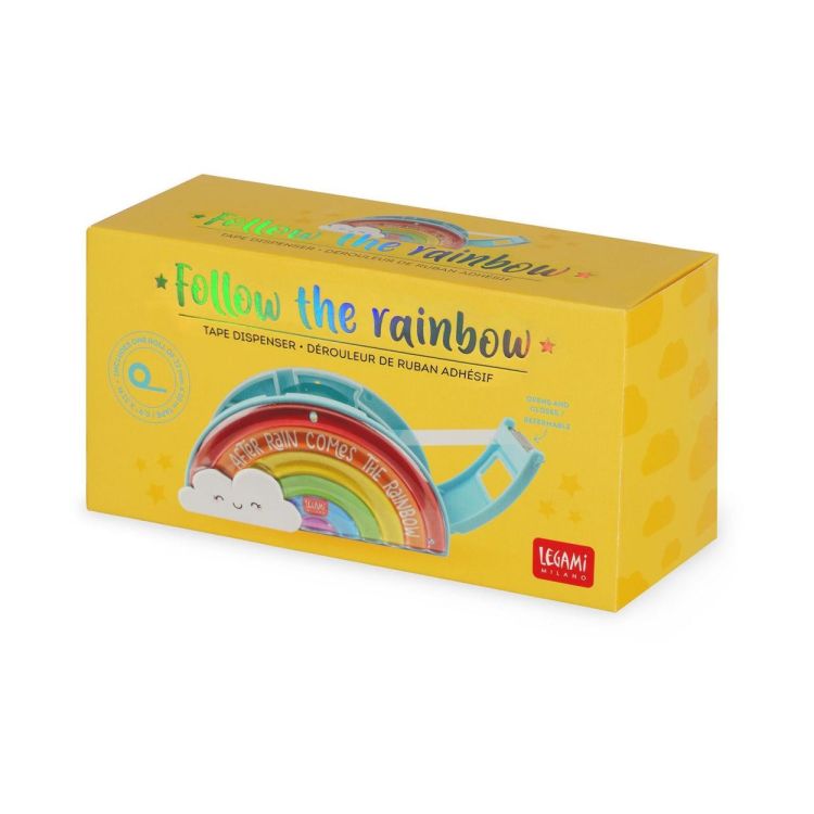 Legami Tape Dispenser Regenboog (RTD0001) - SPADT - speelgoed met advies