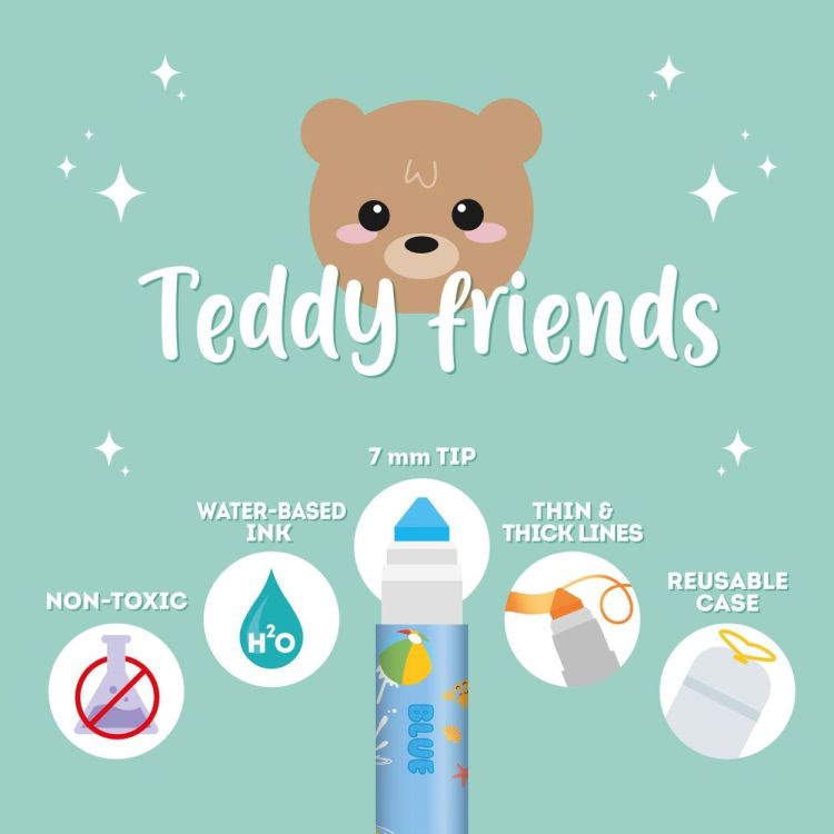 Legami Teddy Friends Markers (TDM0001) - SPADT - speelgoed met advies