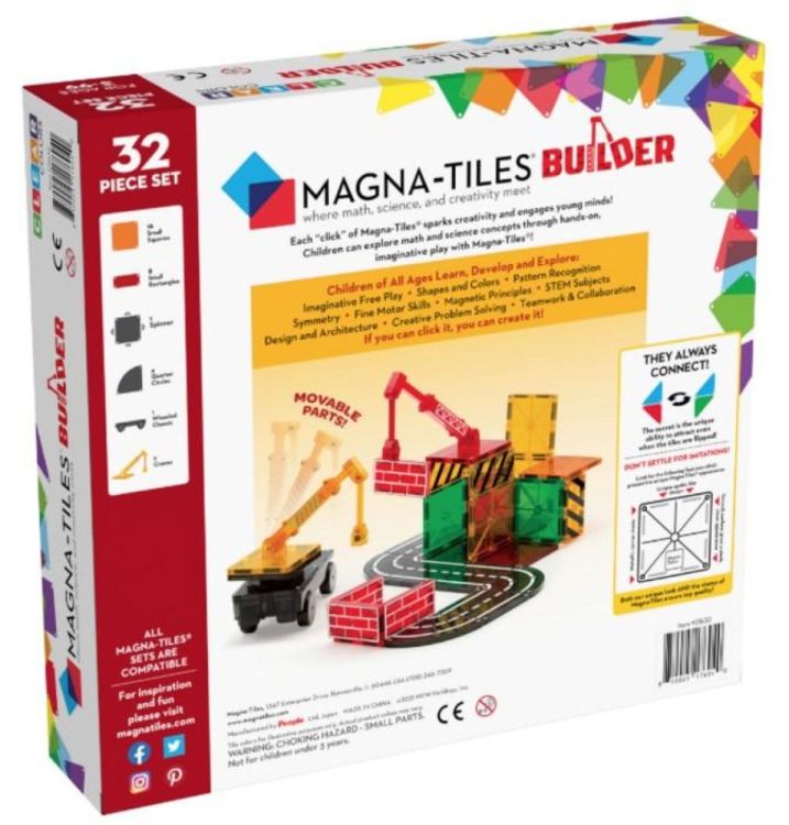 Magna-Tiles Magna-Tiles Builder (32) (5365) - SPADT - speelgoed met advies