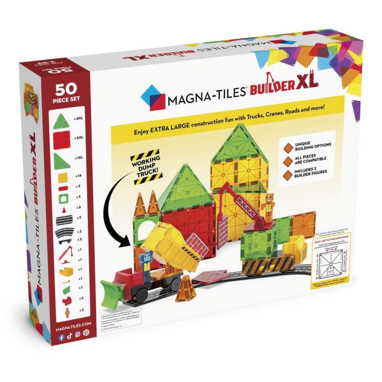 Magna-Tiles Magna-Tiles Builder XL (50) (242050TR) - SPADT - speelgoed met advies