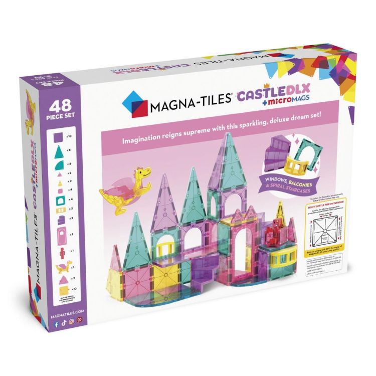 Magna-Tiles Magna-Tiles Castle DLX MicroMags (48) (242050TR) - SPADT - speelgoed met advies