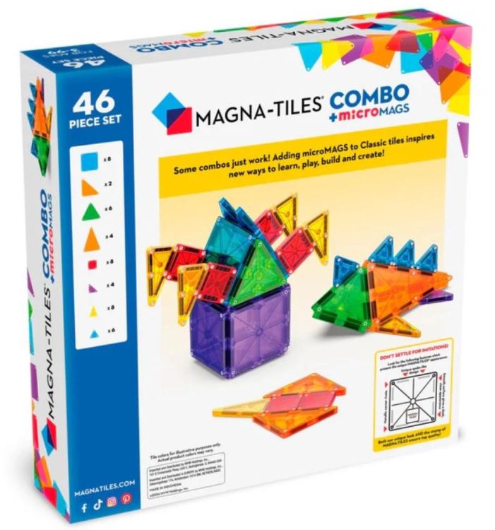 Magna-Tiles Magna-Tiles Combo MicroMags (46) (244046CO) - SPADT - speelgoed met advies