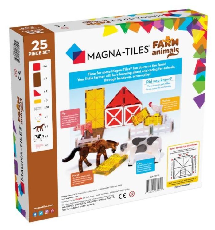 Magna-Tiles Magna-Tiles Farm Animals (25) (5373) - SPADT - speelgoed met advies