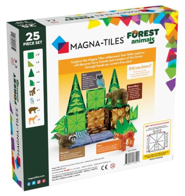 Magna-Tiles Magna-Tiles Forest Animals (25) (5372) - SPADT - speelgoed met advies