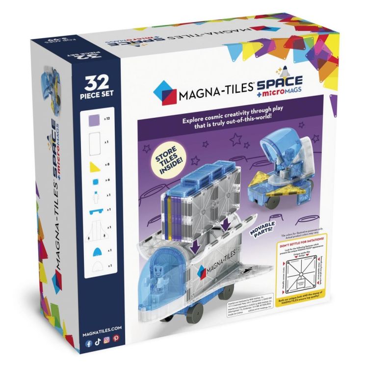 Magna-Tiles Magna-Tiles Space MicroMags (32) (242032SP) - SPADT - speelgoed met advies