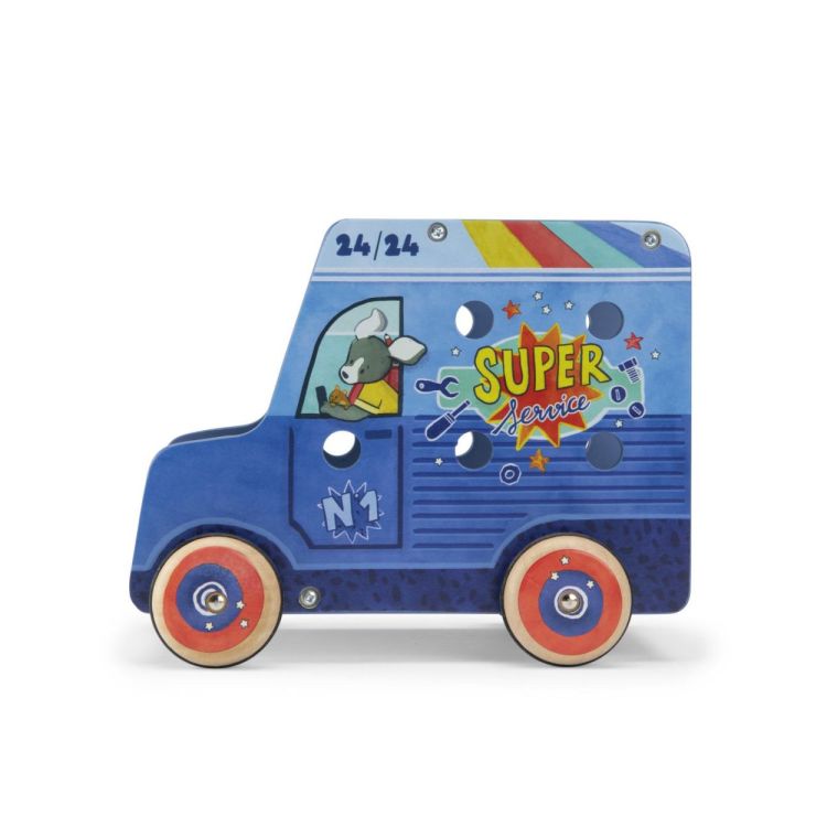 Moulin Roty Activiteiten Camionette Bricoleur Puce & Pilou (684373) - SPADT - speelgoed met advies