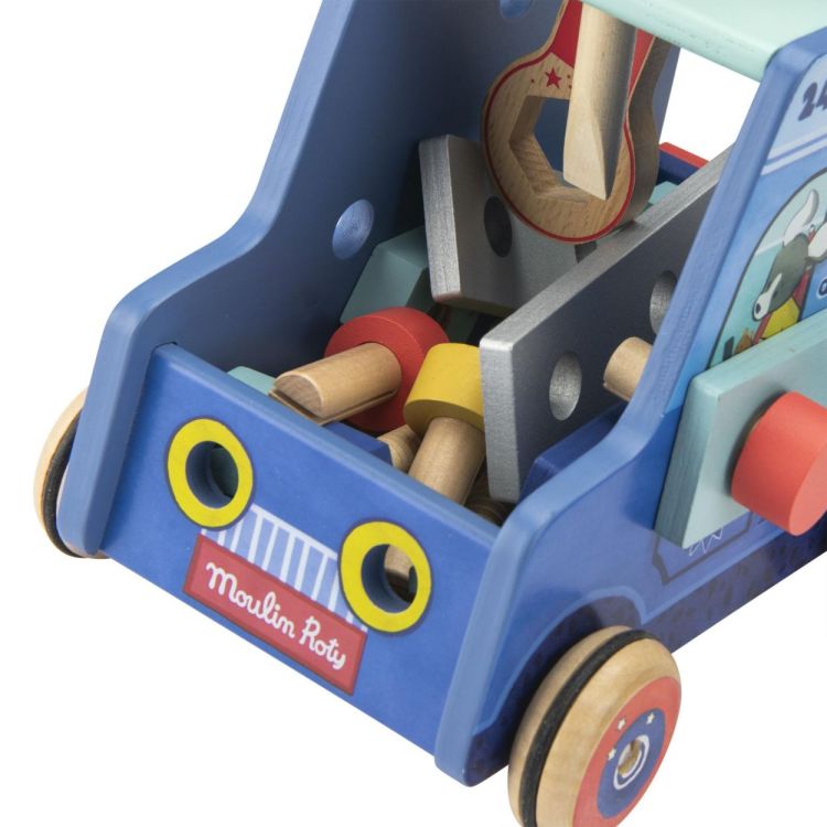 Moulin Roty Activiteiten Camionette Bricoleur Puce & Pilou (684373) - SPADT - speelgoed met advies