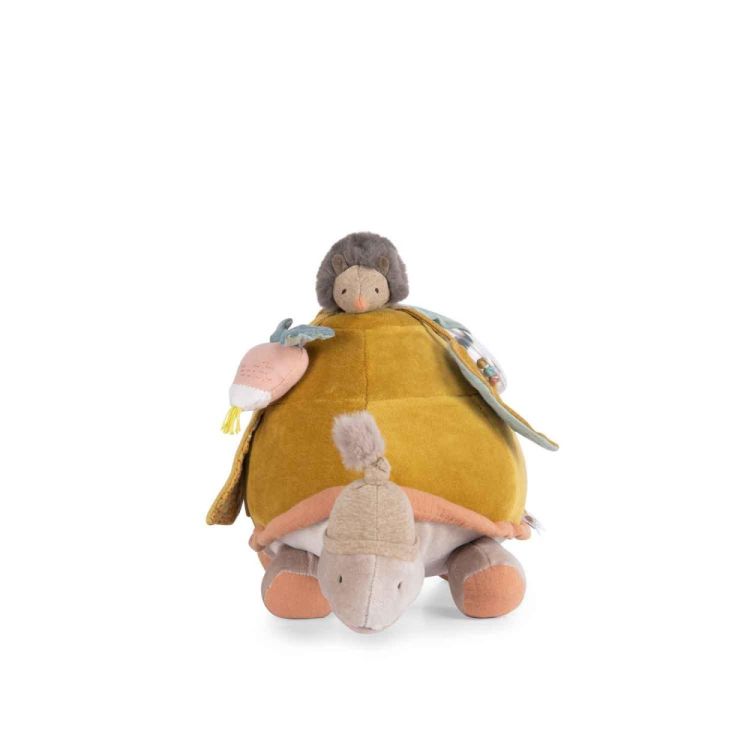 Moulin Roty Activiteitenknuffel 'Zeeschildpad' Trois Petits Lapins (678078) - SPADT - speelgoed met advies