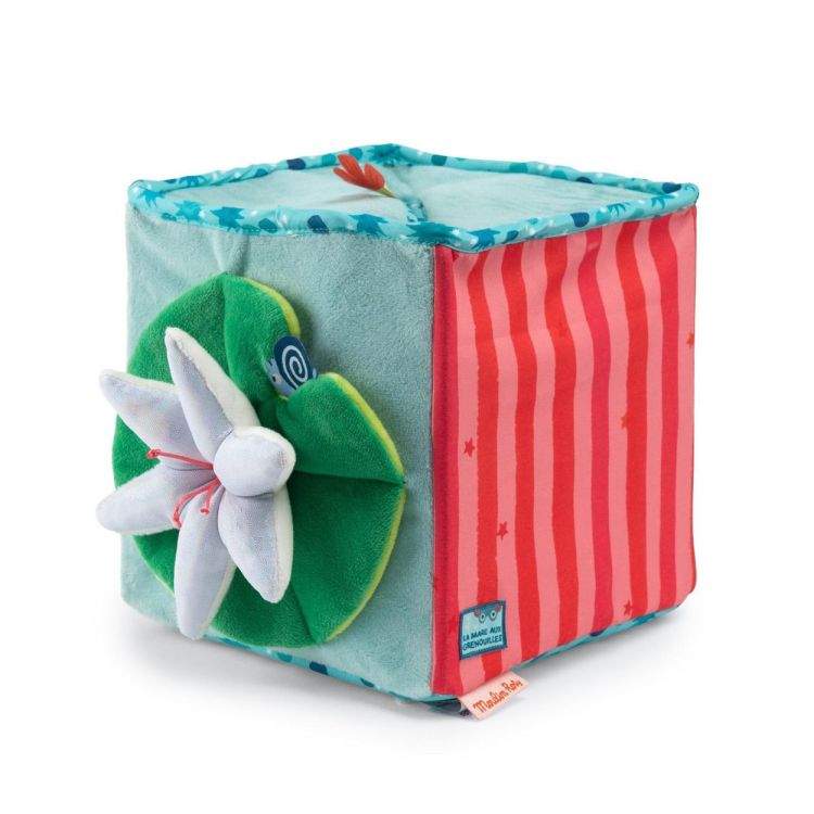 Moulin Roty Grote activiteitenblok van stof La mare aux grenouilles (689092) - SPADT - speelgoed met advies