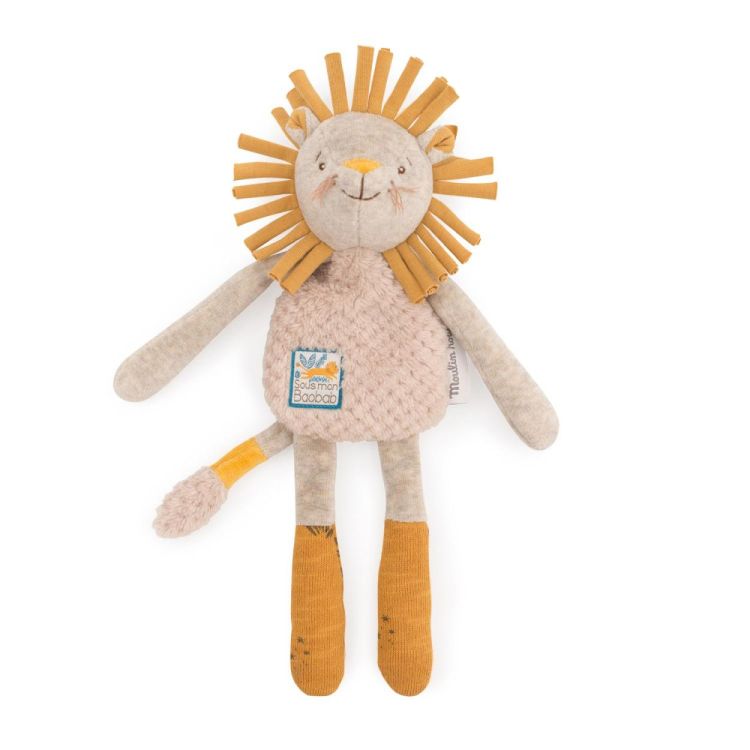 Moulin Roty Knuffel Rammelaar 'Leeuw' Sous mon Baobab (669023) - SPADT - speelgoed met advies