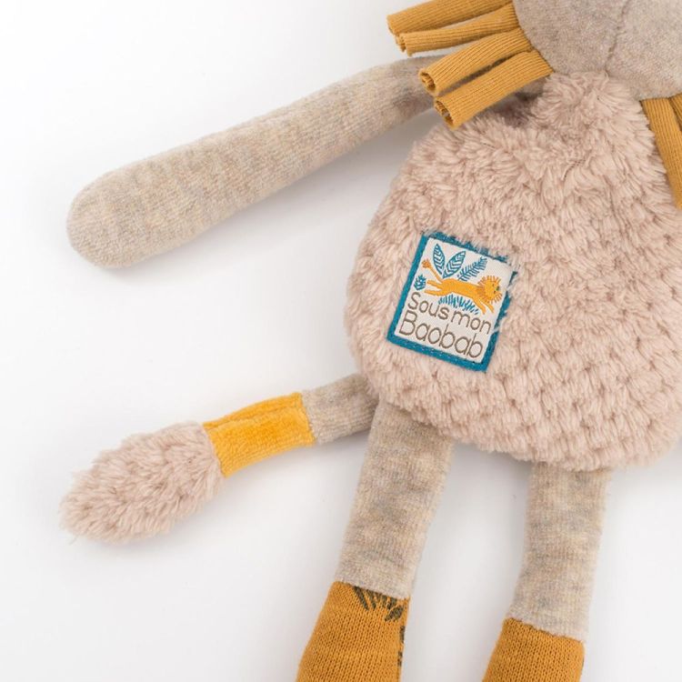 Moulin Roty Knuffel Rammelaar 'Leeuw' Sous mon Baobab (669023) - SPADT - speelgoed met advies