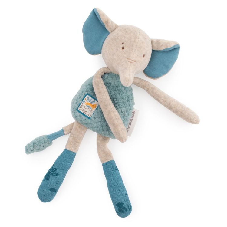 Moulin Roty Knuffel Rammelaar 'Olifant' Sous mon Baobab (669024) - SPADT - speelgoed met advies