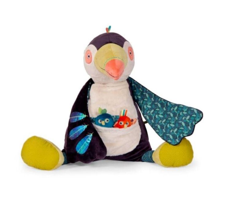 Moulin Roty Mega Activiteitenknuffel Toekan (668089) - SPADT - speelgoed met advies