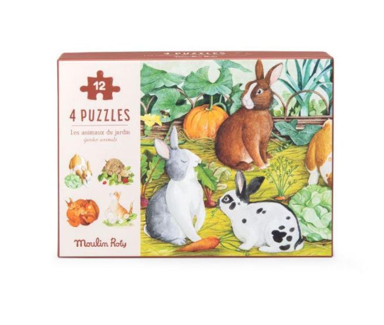 Moulin Roty Puzzels Tuindieren (712449) - SPADT - speelgoed met advies