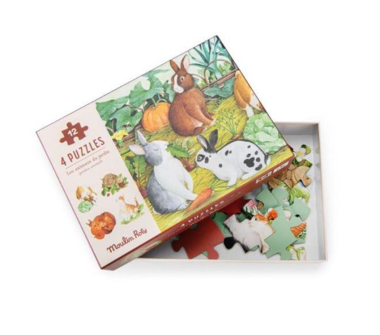 Moulin Roty Puzzels Tuindieren (712449) - SPADT - speelgoed met advies