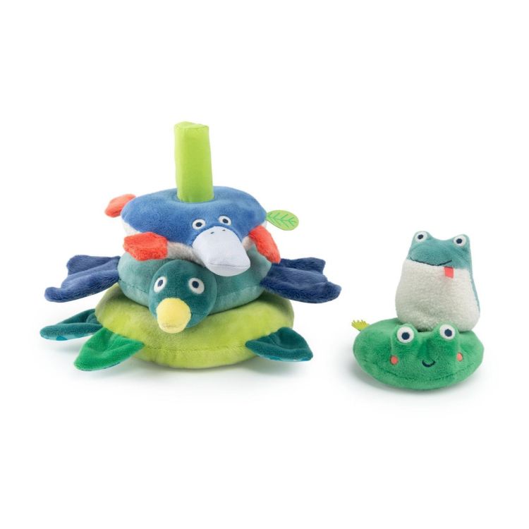 Moulin Roty Stapeldieren van stof La mare aux grenouilles (689095) - SPADT - speelgoed met advies