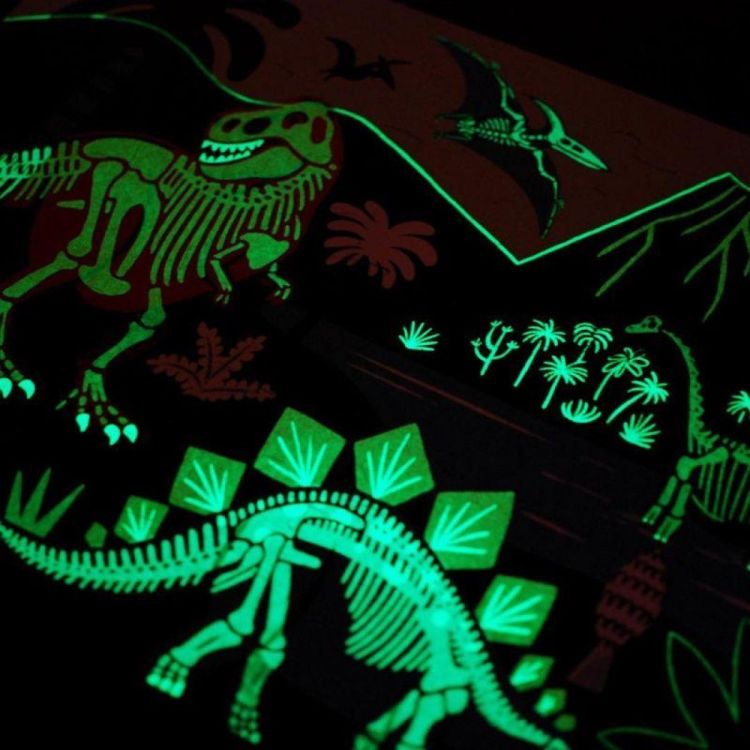 Mudpuppy Glow in the Dark Puzzel 'Dinosaurussen' (354572) - SPADT - speelgoed met advies