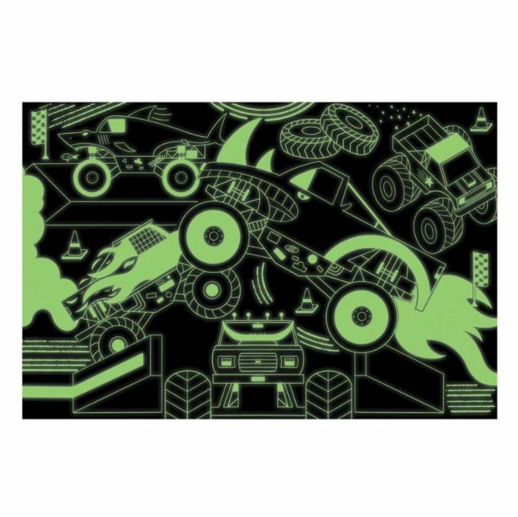 Mudpuppy Glow in the Dark Puzzel 'Monster Trucks' (357653) - SPADT - speelgoed met advies