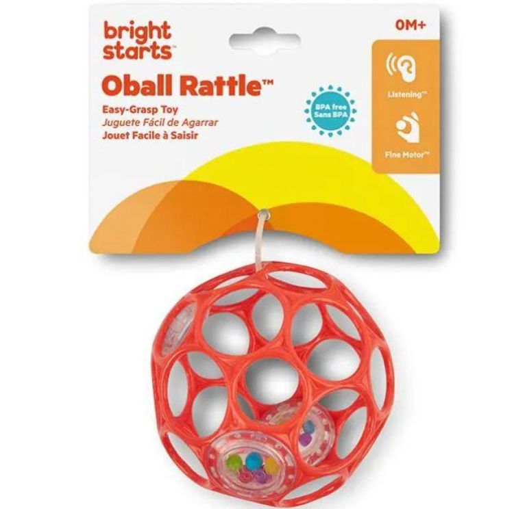 Oball Rammelaar Rood (K11487) - SPADT - speelgoed met advies