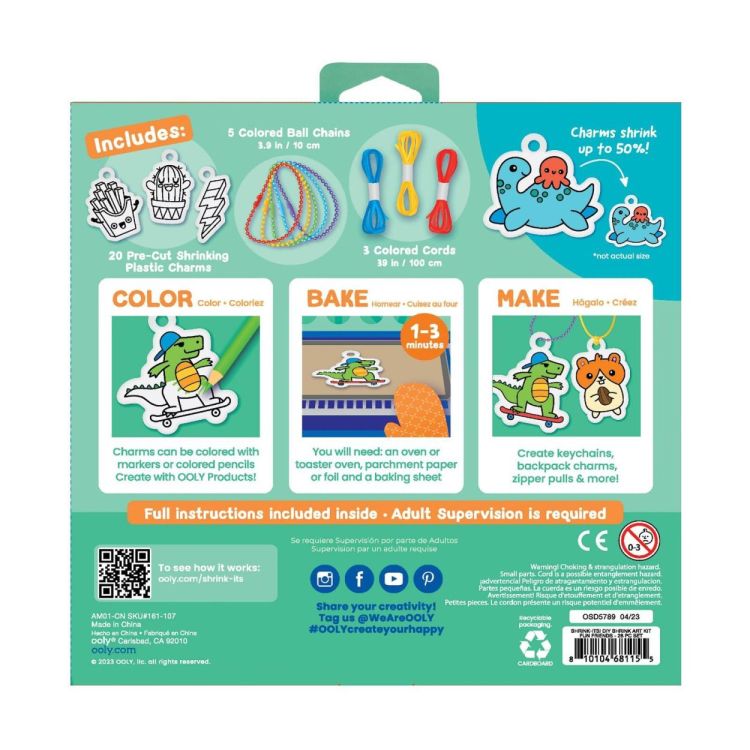 Ooly Shrink-Its Art Kit Fun Friends (02.161.107) - SPADT - speelgoed met advies