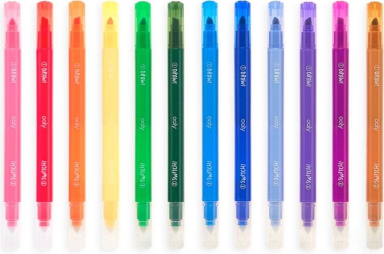 Ooly Switch-Eroo Glittery Color Changing Markers (02.130.124) - SPADT - speelgoed met advies