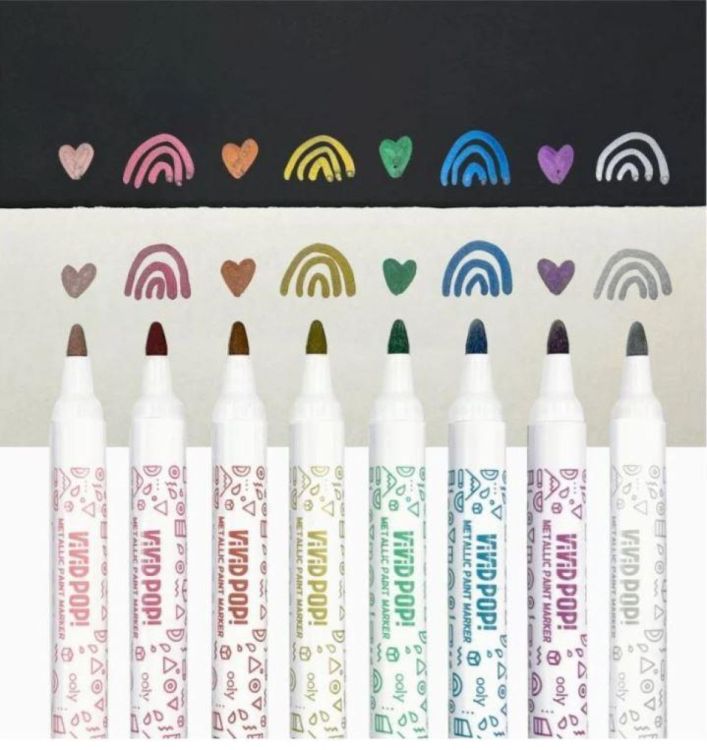 Ooly Vivid Pop! Paint Markers Metallic (02.130.119) - SPADT - speelgoed met advies