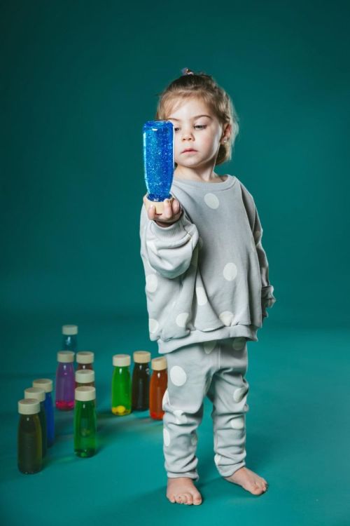 Petit Boum Sensorische Fles Blauw (PBFBLUE) - SPADT - speelgoed met advies