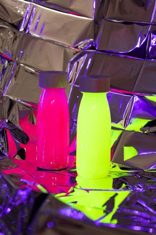 Petit Boum Sensorische Fles Roze Fluo (PBFFLUOP) - SPADT - speelgoed met advies