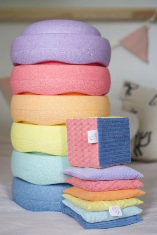 Pit & Play Pittenzakjes Pastel Regenboog Set () - SPADT - speelgoed met advies