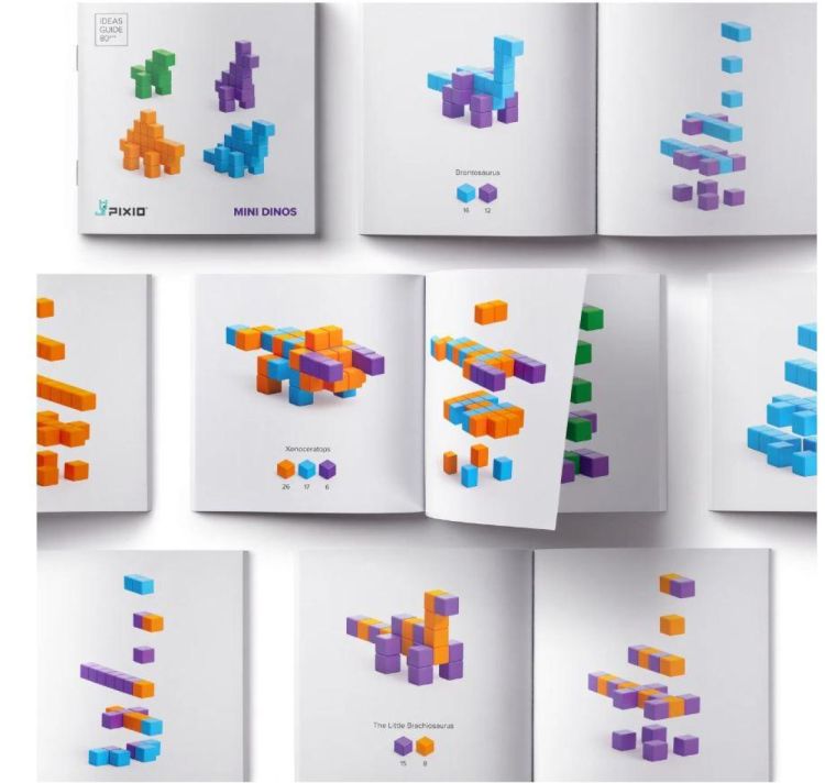 Pixio Mini Dino's Magnetische Blokjes (PX-40101) - SPADT - speelgoed met advies