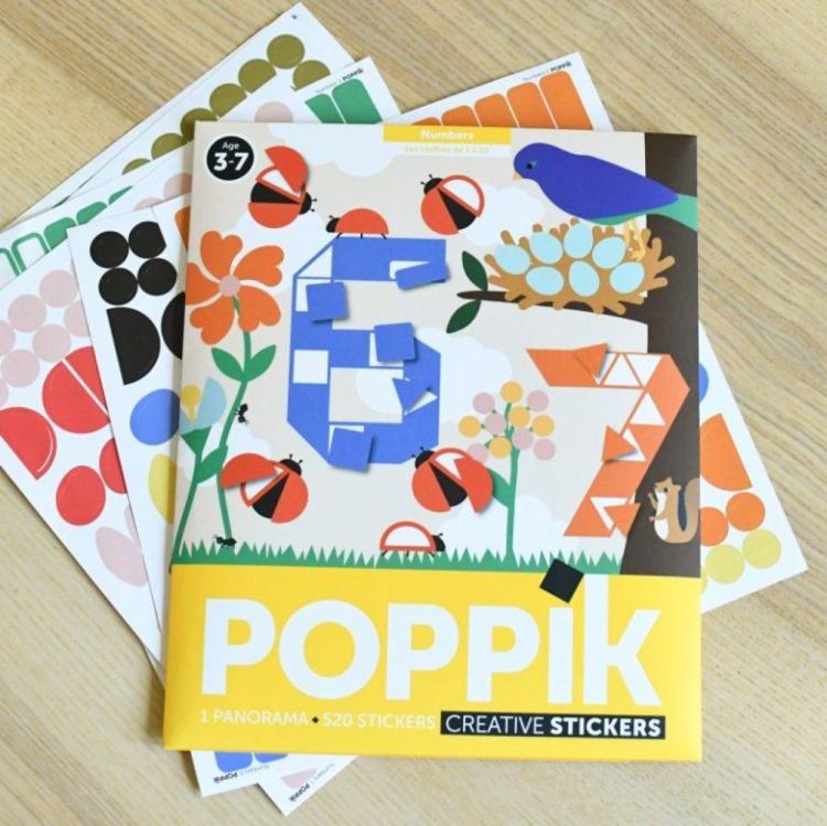 Poppik Poppik Sticker Poster - Cijfers (MAT011) - SPADT - speelgoed met advies