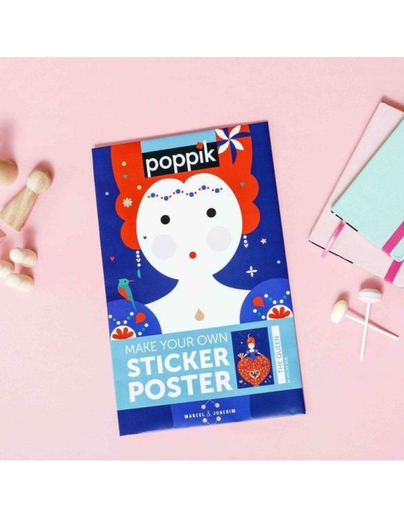 Poppik Poppik Sticker Poster - Koningin (PIX012) - SPADT - speelgoed met advies