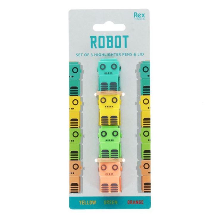 Rex London Stapelbare Markeerstiften Robots (30989) - SPADT - speelgoed met advies