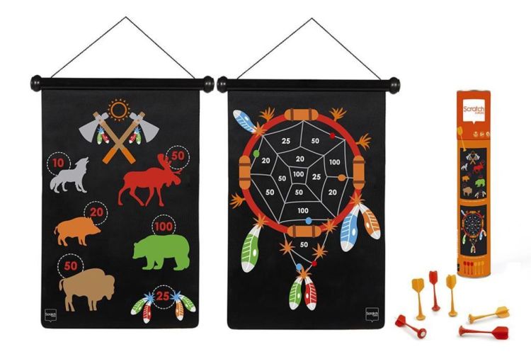 Scratch Magnetisch Dartsspel Indiaan (6182018) - SPADT - speelgoed met advies