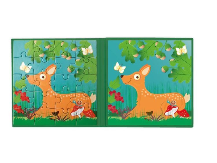 Scratch Magnetisch Puzzelboek 'Bosdieren' (6181155) - SPADT - speelgoed met advies