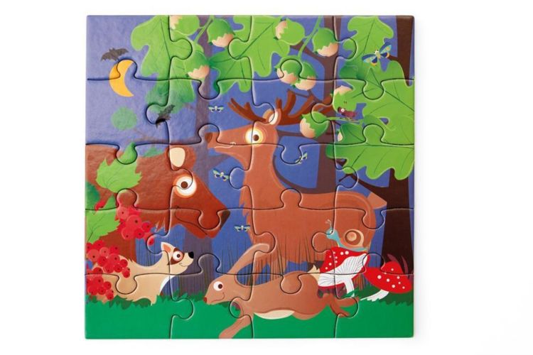 Scratch Magnetisch Puzzelboek 'Bosdieren' (6181155) - SPADT - speelgoed met advies