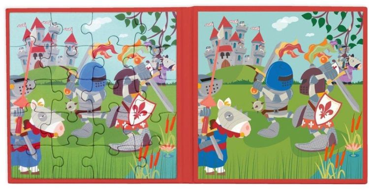 Scratch Magnetisch Puzzelboek 'Ridders' (6181162) - SPADT - speelgoed met advies