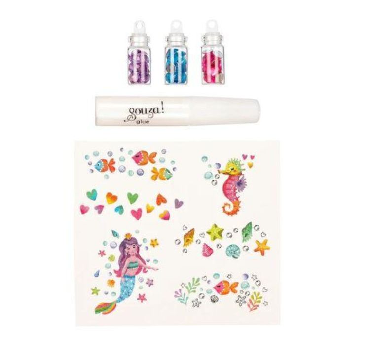 Souza for Kids Glittertattoos Zeemeerminnen (107301) - SPADT - speelgoed met advies