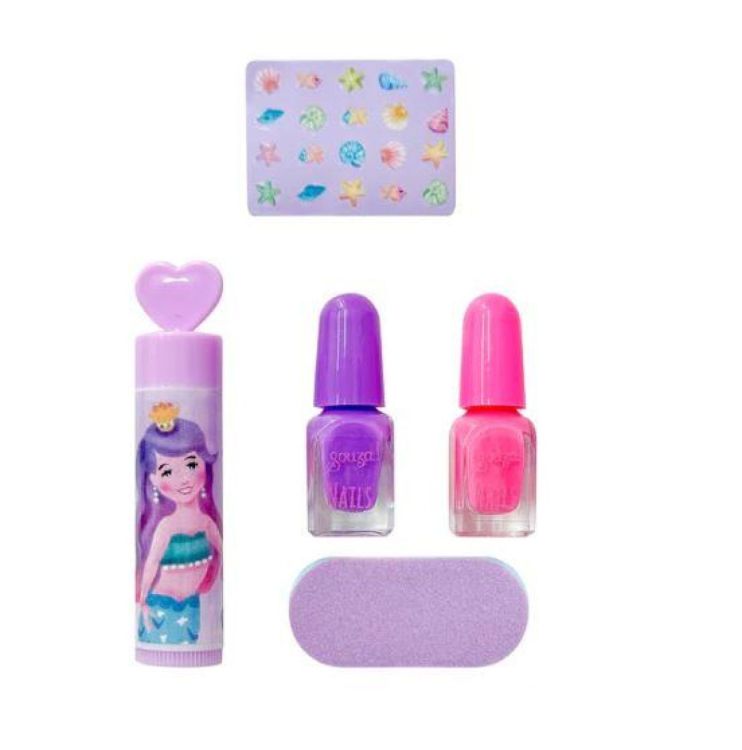 Souza for Kids Make-Up Set Lippen en Nageltjes Zeemeerminnen (107424) - SPADT - speelgoed met advies