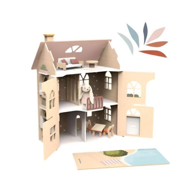 Speedy Monkey Houten Poppenhuis 'Mijn Bloemenhuisje' (SP4000) - SPADT - speelgoed met advies